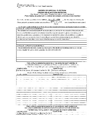 ORDER OF SPECIAL ELECTION_Page_1